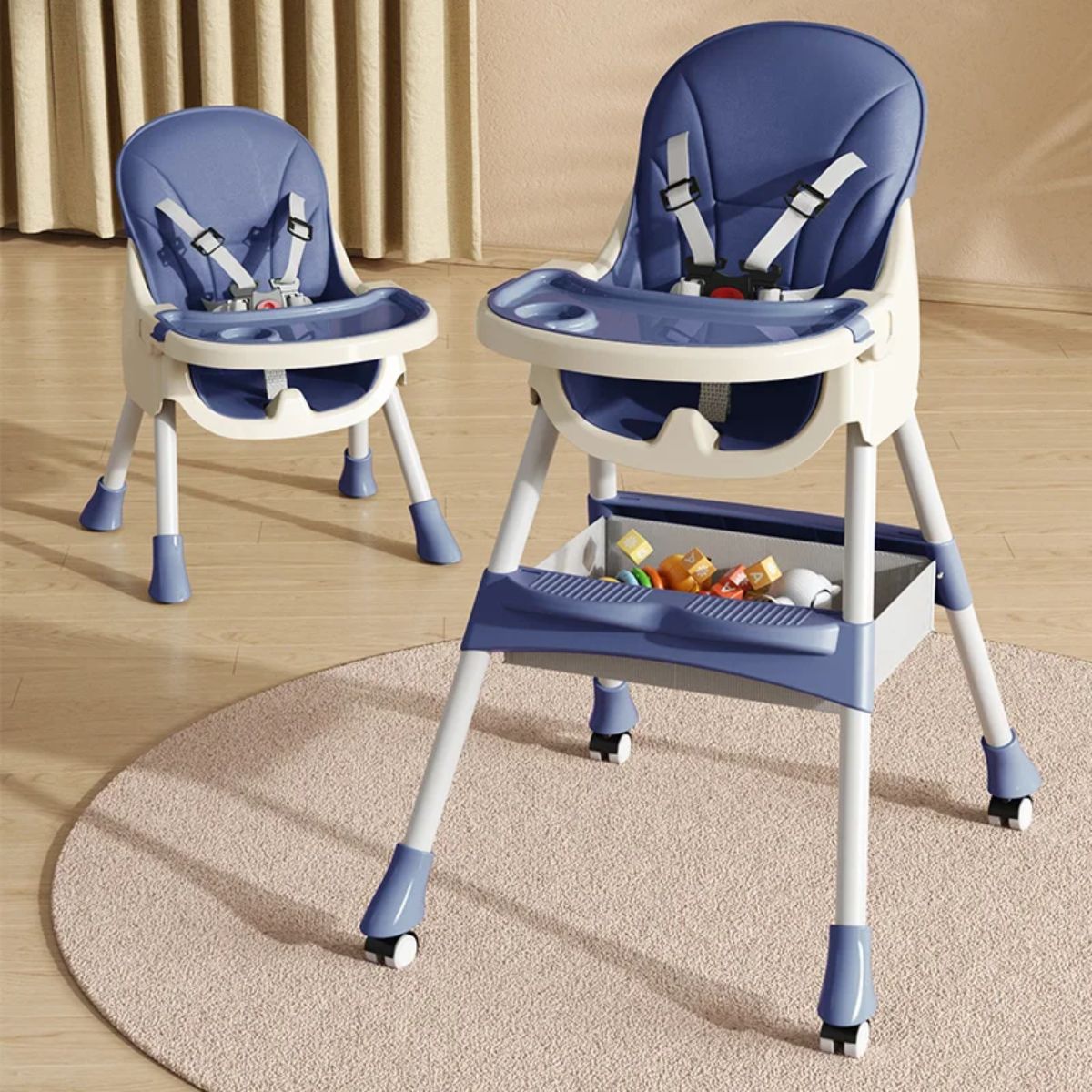 Toddly FlexiGrow 4-in-1 Baby High Chair Upgraded with Enhanced Safety ...