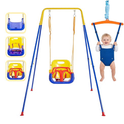 Toddly JoySwing Durable 2 - in - 1 Swing & Jolly Jumper Set for Toddlers Play Set Swings