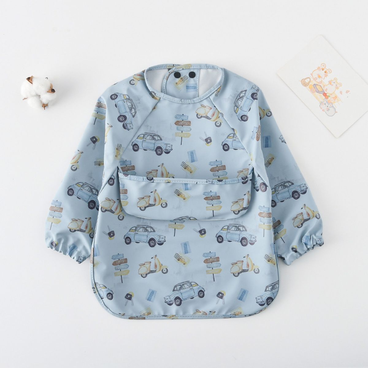 ToddlyToddly Long Sleeve Bib | Waterproof, Full - Coverage Smock for Babies & ToddlersFull Sleeves Bib - Babies Mart Australia
