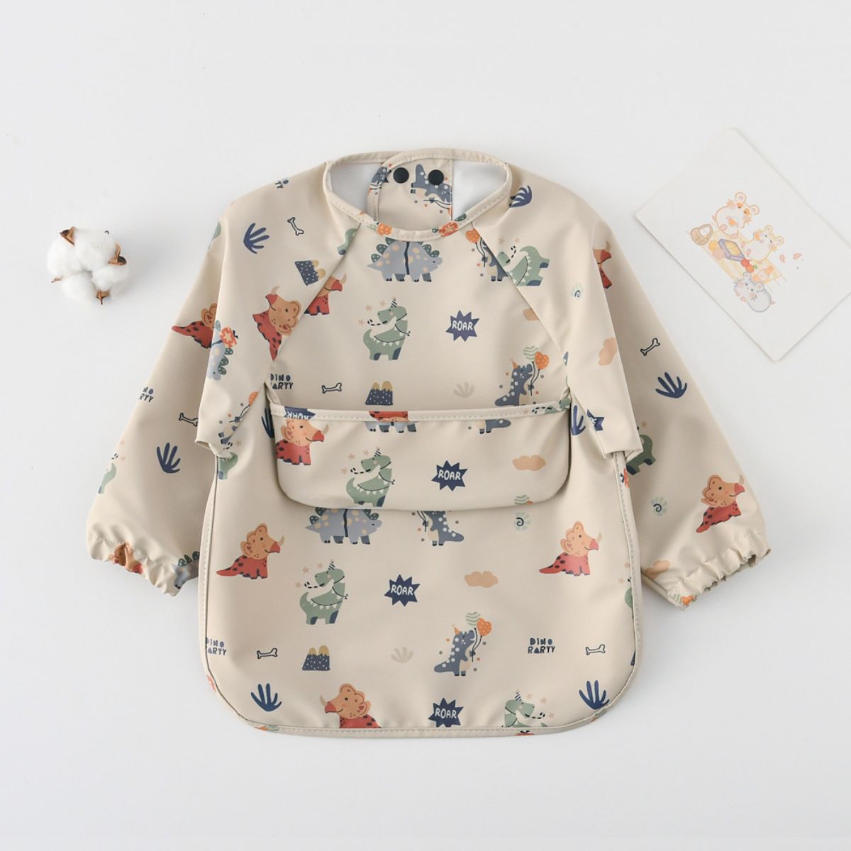 ToddlyToddly Long Sleeve Bib | Waterproof, Full - Coverage Smock for Babies & ToddlersFull Sleeves Bib - Babies Mart Australia