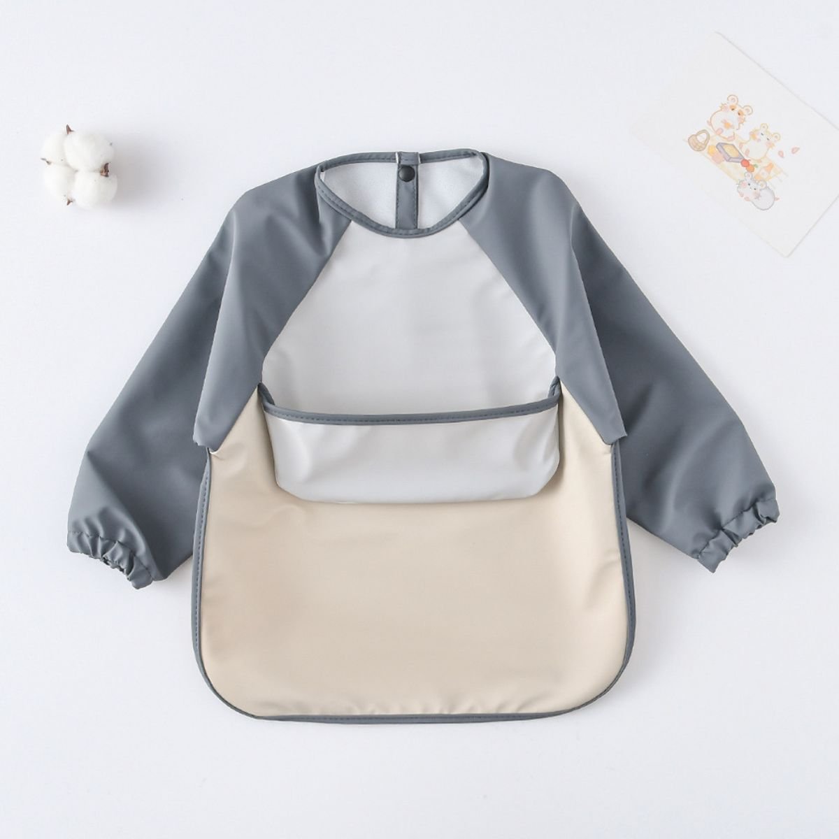 ToddlyToddly Long Sleeve Bib | Waterproof, Full - Coverage Smock for Babies & ToddlersFull Sleeves Bib - Babies Mart Australia