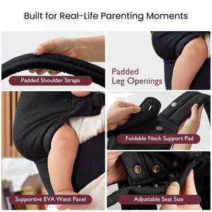 ToddlyToddly SnugNest Ergonomic Baby Carrier – Hip - Healthy & Hands - Free ComfortBaby Carriers - Babies Mart Australia