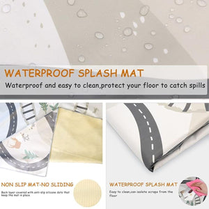 ToddlyToddly SplatMat Mess Matt for High Chair | Waterproof, Non - Slip with Suction CupsMess Mat - Babies Mart Australia