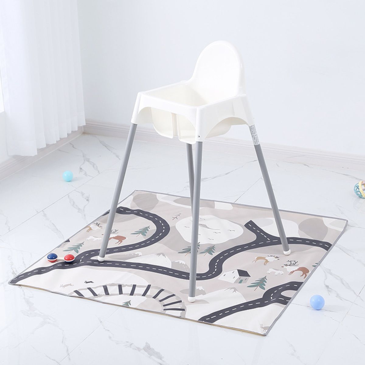 ToddlyToddly SplatMat Mess Matt for High Chair | Waterproof, Non - Slip with Suction CupsMess Mat - Babies Mart Australia
