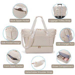 ToddlyToddly UrbanEase Tote Nappy Bag Carryall Large - Capacity Travel - Friendly Baby BagNappy Bags - Babies Mart Australia