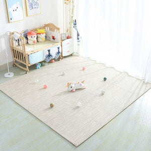 BabiePlay Wood Grain Play Mat Exercise Gym Mat EVA Foam Puzzle MAT Play Mats