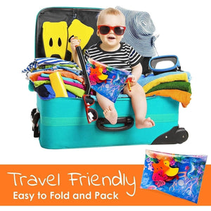 BabiesMart Tummy Time Water Play Mat Sensory Mat for Baby Play & Development Baby Water Play Mat Large 66x50 cm 10