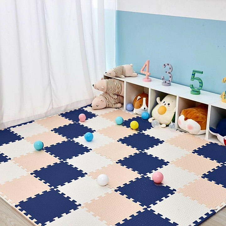 BabiesMart Baby Play Mat Jigsaw Puzzle Foam Activity & Floor Gym Mat in Blue - Babies Mart Australia