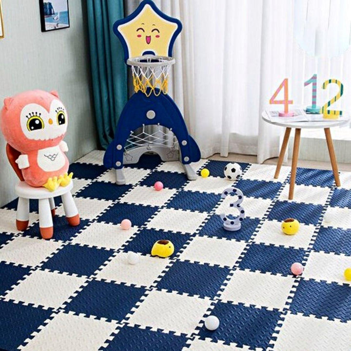 BabiesMart Baby Play Mat Jigsaw Puzzle Foam Activity & Floor Gym Mat in Blue - Babies Mart Australia