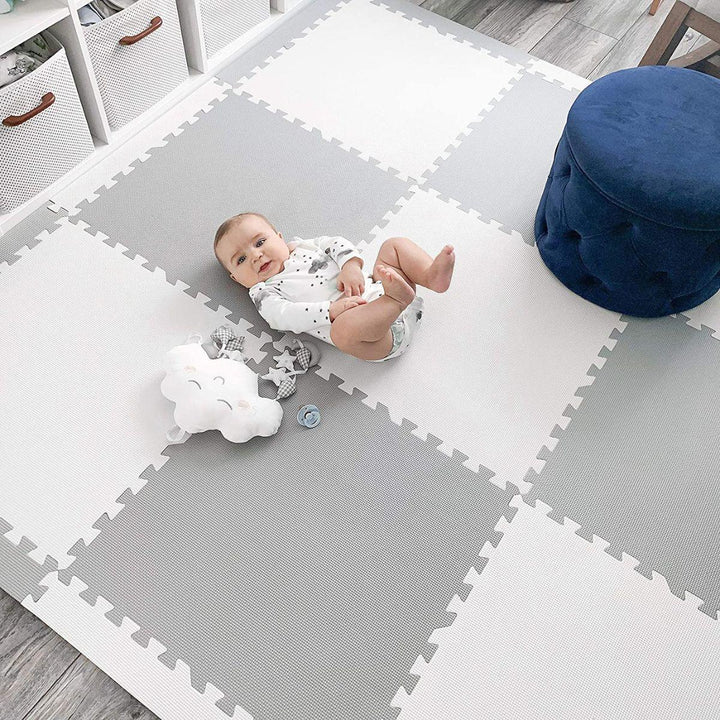 Babiesmart Baby Play Mat Safe Foam Mat Large 60 x 60 x 1 CM Puzzle Tiles - Babies Mart Australia