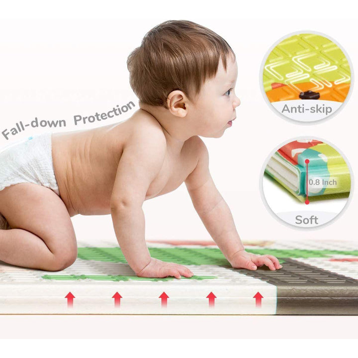 BabiesMart Large Foldable Baby Kids Play Mat Non-Slip and Double-sided - Babies Mart Australia