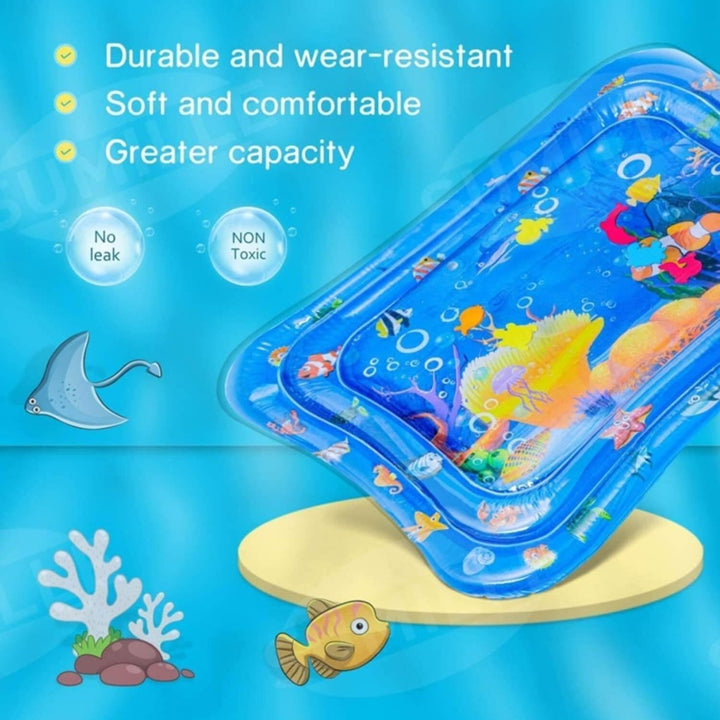 BabiesMart Tummy Time Water Play Mat Sensory Mat for Baby Play 