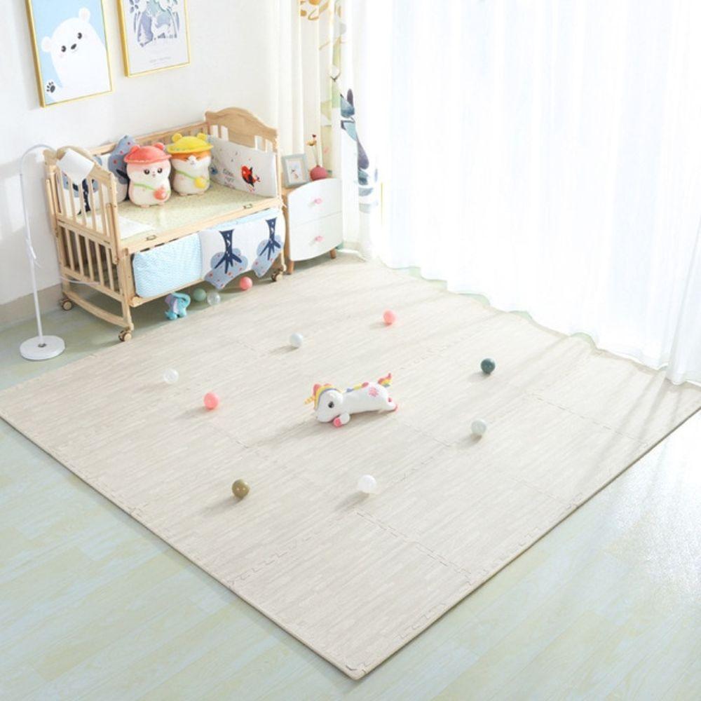 BabiesMart Wood Grain Play Mat Exercise Gym Mat EVA Foam Puzzle MAT - Babies Mart Australia