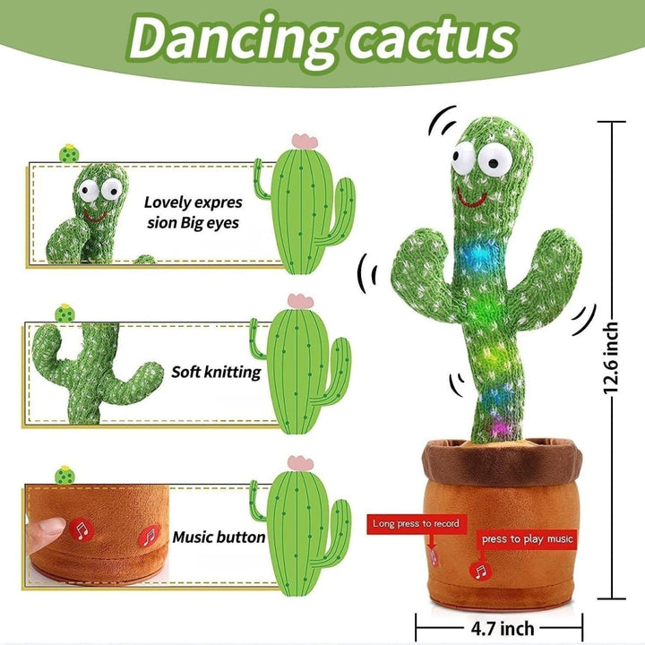 Kidst. Dancing Cactus Repeat Talking, Dancing & Singing Plush Cactus - Babies Mart Australia