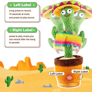 Kidst. Dancing Cactus Repeat Talking, Dancing & Singing Plush Cactus - Babies Mart Australia