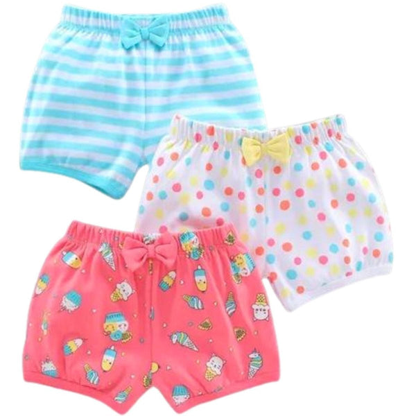 BabiesMart 3 Pack Baby Girl Shorts Comfortable Baby Girl Clothes - Babies Mart Australia
