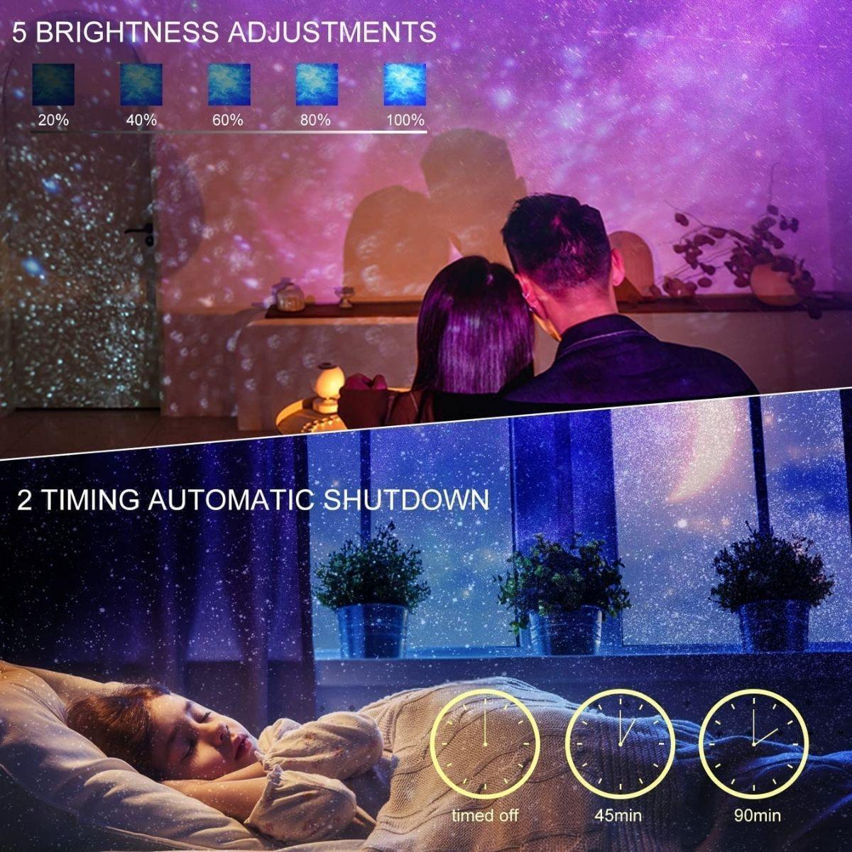 Glowly Astronaut LED Galaxy Projector for Ultimate Starry Night Light Experience Night Light Projector