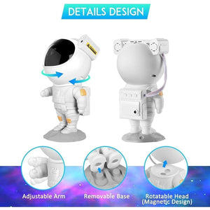 Glowly Astronaut LED Galaxy Projector for Ultimate Starry Night Light Experience Night Light Projector