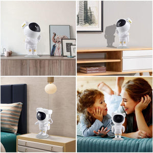 Glowly Astronaut LED Galaxy Projector for Ultimate Starry Night Light Experience Night Light Projector