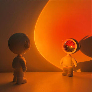 Glowly Astronaut Robot Sunset Lamp Projector Sunset Lights Night Light Night Light Projector