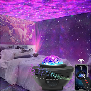 Glowly Galaxy Projector Star Night Light Projector with Bluetooth - Babies Mart Australia