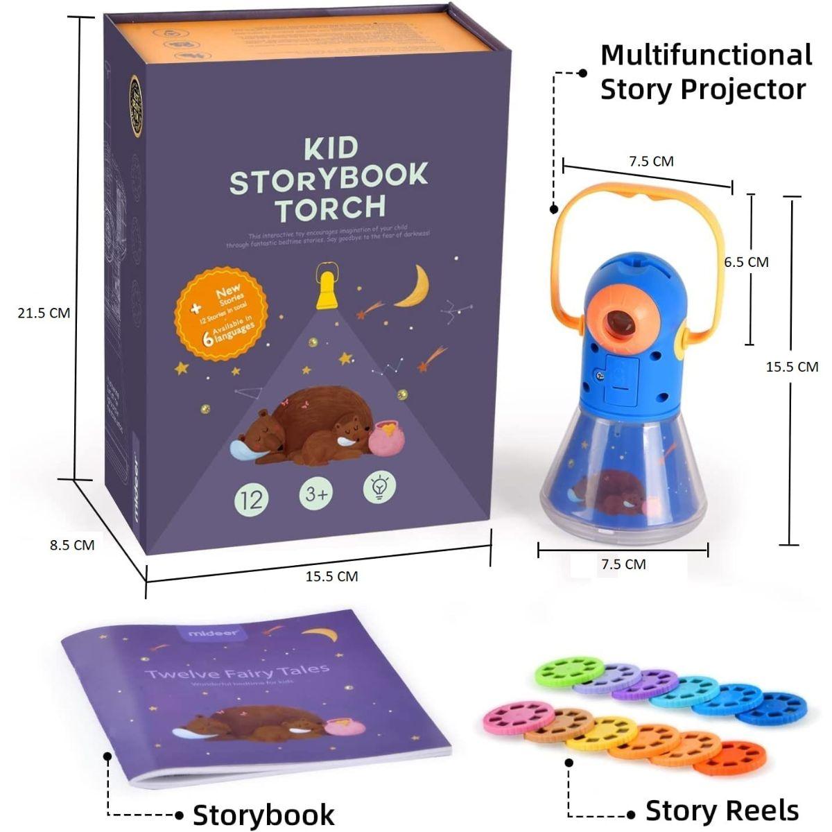 Glowly Magical Storybook Projector Bedtime Torch Light Projector For Kids - Babies Mart Australia