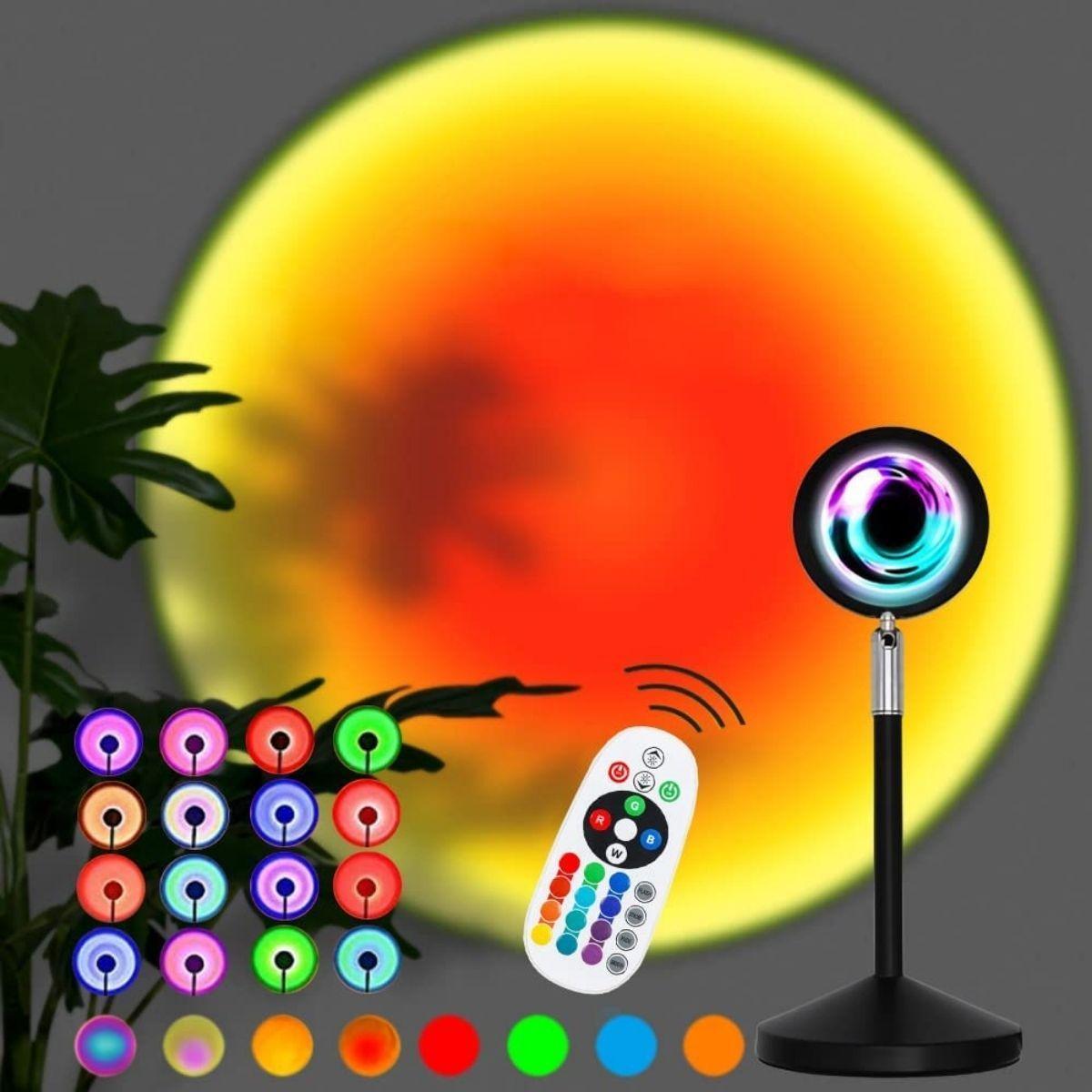 Glowly Sunset Lamp Projection Photo Shooting Color Changing Nightlight - Babies Mart Australia