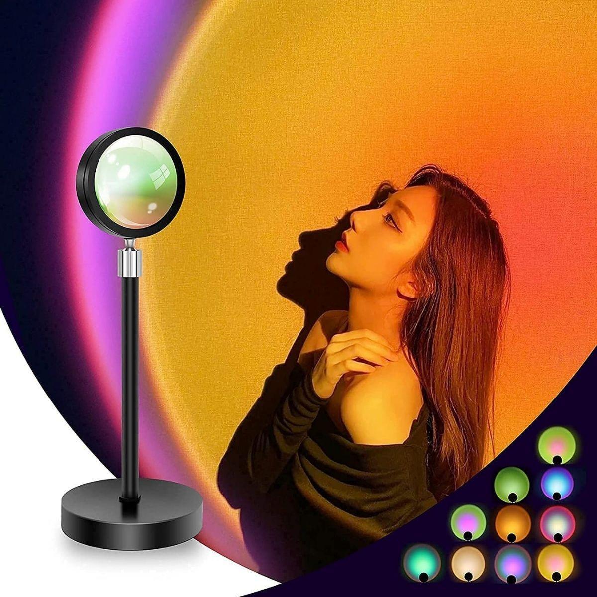 Glowly Sunset Lamp Projection Photo Shooting Color Changing Nightlight - Babies Mart Australia