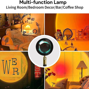 Glowly Sunset Lamp Projection Photo Shooting Color Changing Nightlight - Babies Mart Australia