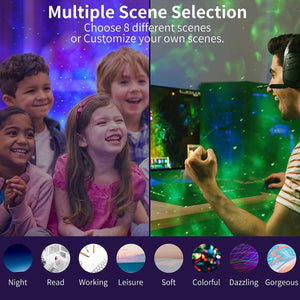 GlowlyGlowly Wi-Fi Galaxy Projector 2.0. A Dreamy Night Light for Your BabyNight Light Projector - Babies Mart Australia