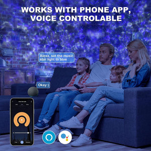 GlowlyGlowly Wi-Fi Galaxy Projector 2.0. A Dreamy Night Light for Your BabyNight Light Projector - Babies Mart Australia
