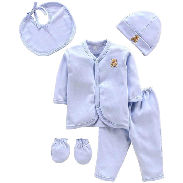 BabiesMart 5 Pieces Unisex Baby New Born Clothes Hospital Clothing Set - Babies Mart Australia