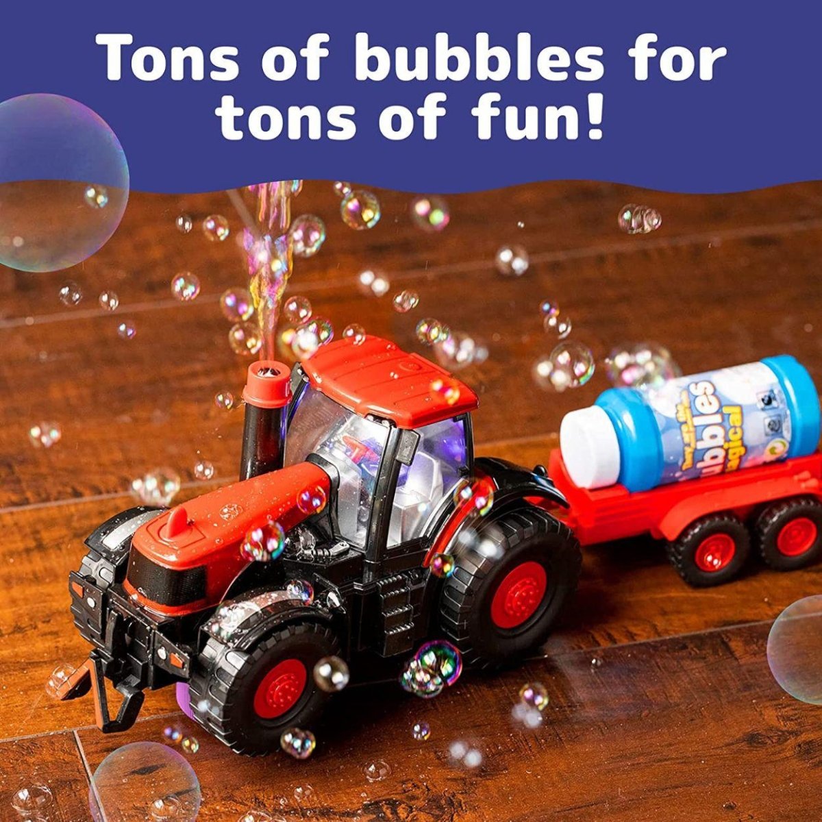 Kidst Bubble Toy Farm Tractor Toys with Lights & Sounds Fun Toy Tractors Bubble Toys
