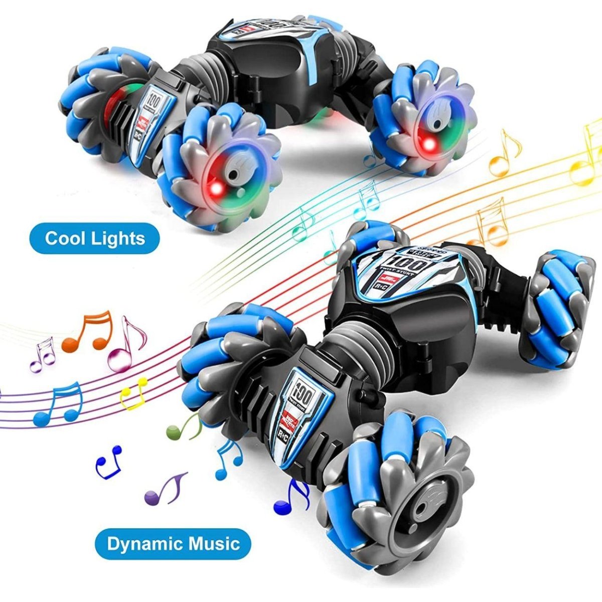 Kidst RC Stunt Car Gesture Sensing 4WD with Remote & Gesture Watch Control Remote Control Toys