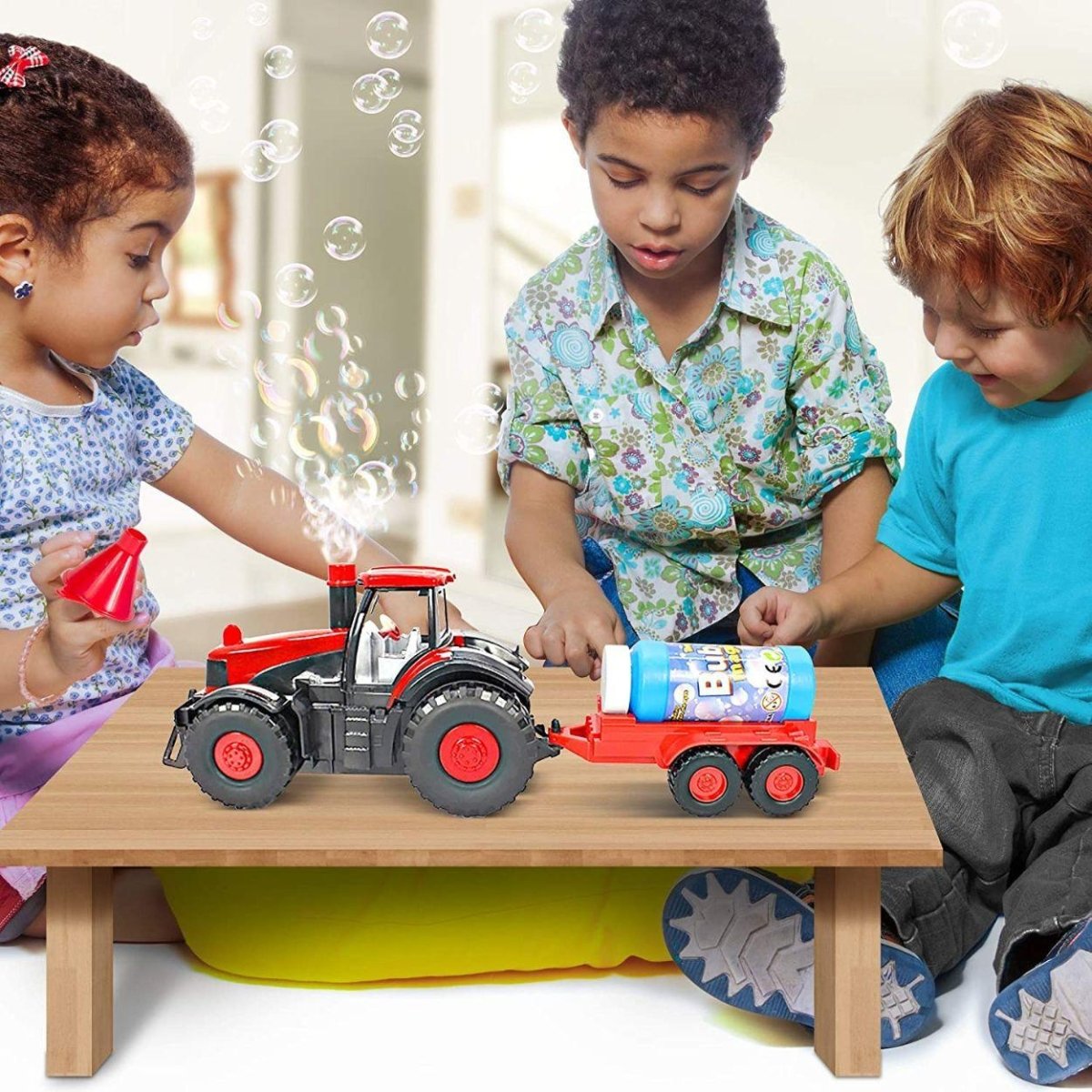 Kidst. Bubble Toy Farm Tractor Toys with Lights & Sounds Fun Toy Tractors - Babies Mart Australia