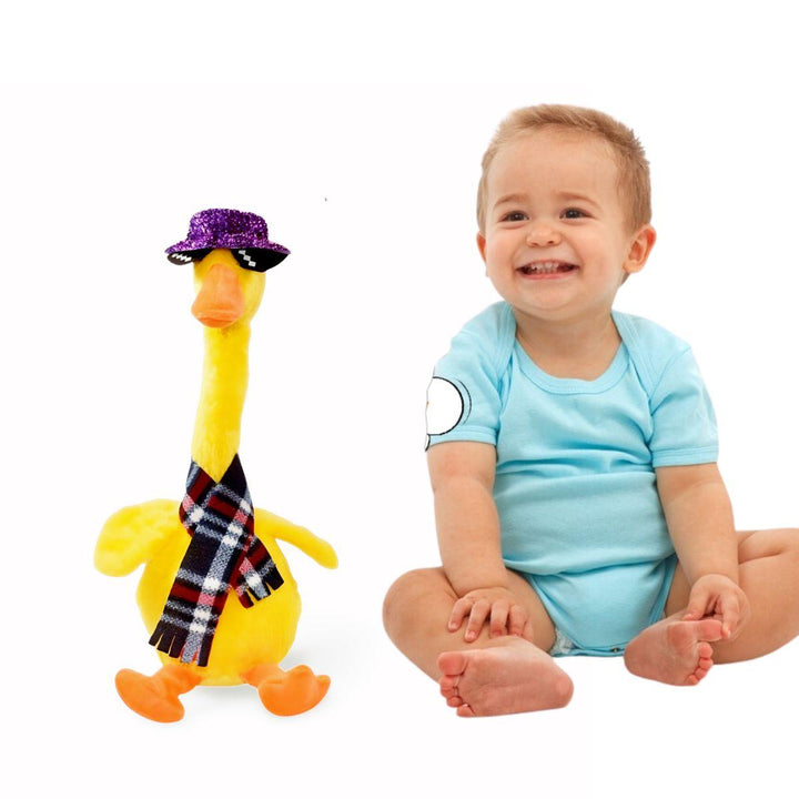 Kidst. Dancing Duck Plush Toy Singing & Repeat Talking Dancing Cactus Toy - Babies Mart Australia