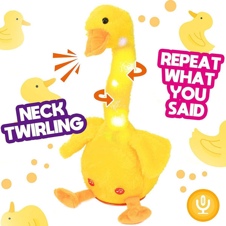 Kidst. Dancing Duck Plush Toy Singing & Repeat Talking Dancing Cactus Toy - Babies Mart Australia