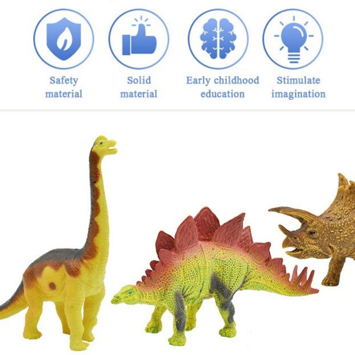 Kidst Dinosaur Toy Activity Play Set - Soft Play Mat with 9 Realistic Dino Toys - Babies Mart Australia