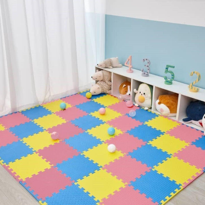 Kidst Pink Collection Interlocking Baby Foam Play Mats for Nurseries & Playrooms - Babies Mart Australia