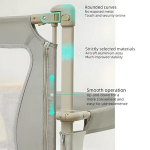 Toddly NightNest Adjustable bedside Bed Rail for Babies Baby Bed Rails