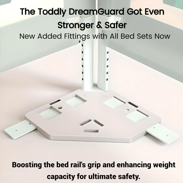 Toddly DreamGuard Adjustable Bed Rail Sets for Secure & Peaceful Nights