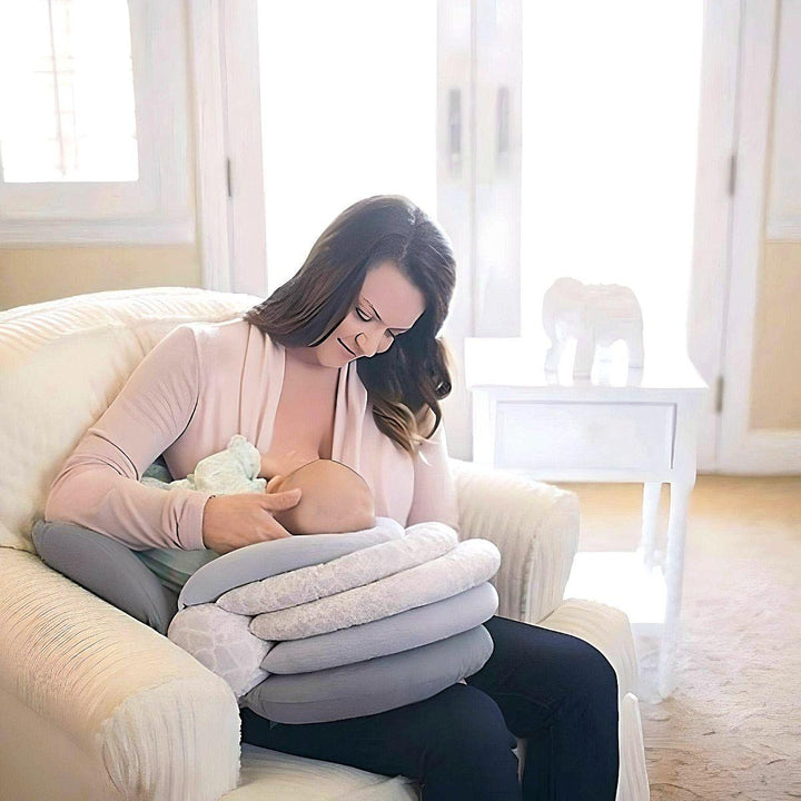 Toddly Nursing Pillow Adjustable Breastfeeding & Feeding Cushion Comfort & Support 