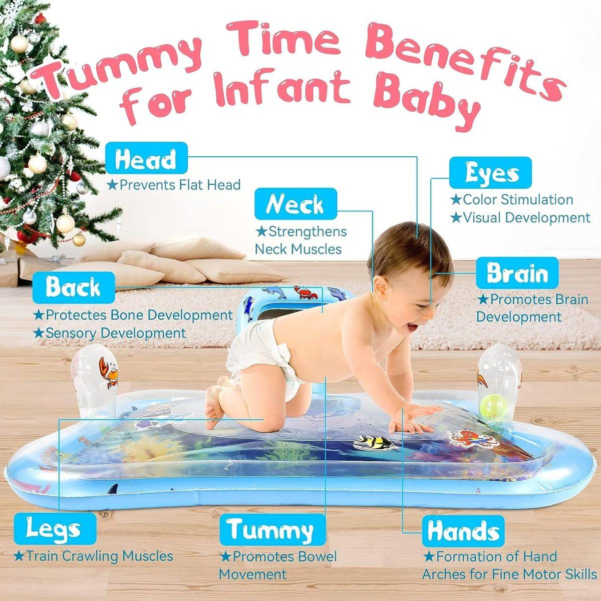Toddly SplashMirror Tummy Time Water Mat with Mirror for Sensory Development - Babies Mart Australia