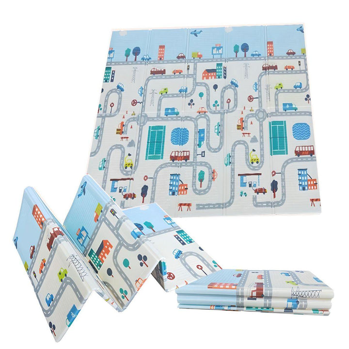 Babiesmart Baby Foldable Play Mat 1cm Thick Double-Sided, Safe & Comfortable - Babies Mart Australia