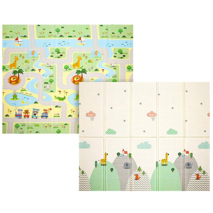 Babiesmart Baby Foldable Play Mat 1cm Thick Double-Sided, Safe & Comfortable - Babies Mart Australia