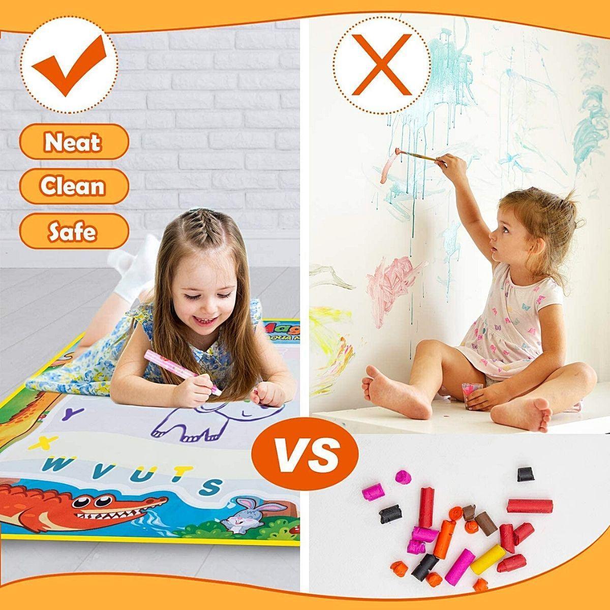 Kidst. Educational Coloring Aqua Magic Water Doodler Play Mat for Kids - Babies Mart Australia