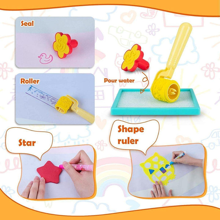 Kidst. Educational Coloring Aqua Magic Water Doodler Play Mat for Kids - Babies Mart Australia