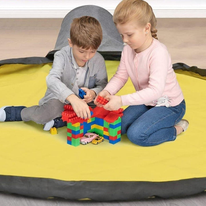 Kidst Lego Storage Play Mat Toy Storage Collapsible Storage Basket Bin - Babies Mart Australia