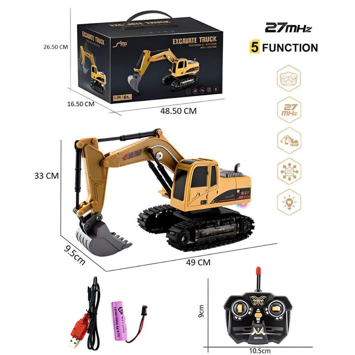 Kidst Remote Control Excavator Adventure-Filled Full-Function Construction Toys - Babies Mart Australia
