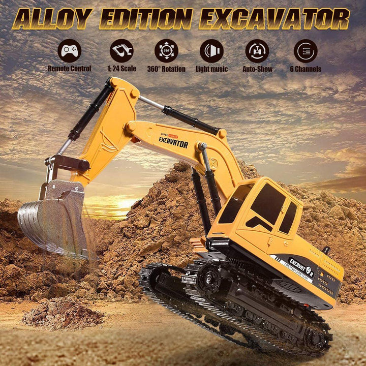Kidst Remote Control Excavator Adventure-Filled Full-Function Construction Toys - Babies Mart Australia